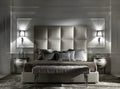 New Large Cubic Panels Wall Mounted Headboard Fabric Upholstered Bed - Build Your Bed-mws_apo_generated-Chic Concept