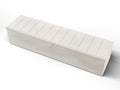Vertical Panels Buttoned Ottoman Storage Box-Ottoman Box-Chic Concept