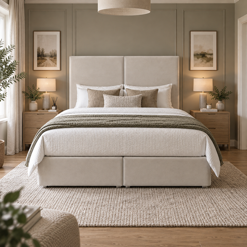 Albany Double Panel Divan Ottoman Storage Bed-Ottoman Bed-Chic Concept