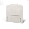 Art Deco Steps Vertical Panels Bespoke Tall Headboard Kids Divan Bed Base with Mattress Options-Divan Bed-Chic Concept