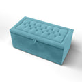 Chesterfield Border Buttoned Ottoman Storage Box-Ottoman Box-Chic Concept