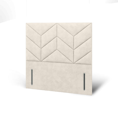 Chevron Downwards Design Bespoke Tall Headboard Kids Divan Bed Base with Mattress Options-Divan Bed-Chic Concept