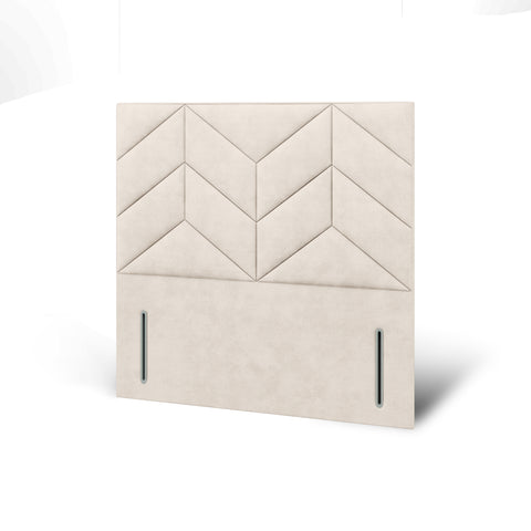 Ascent Chevron Fabric Fabric Upholstered Bespoke Tall Floor Standing Headboard-Tall Floor Standing Headboard-Chic Concept
