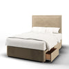 Verona Plain Studded Border Tall Headboard Kids Divan Bed Base with Mattress Options-Divan Bed-Chic Concept