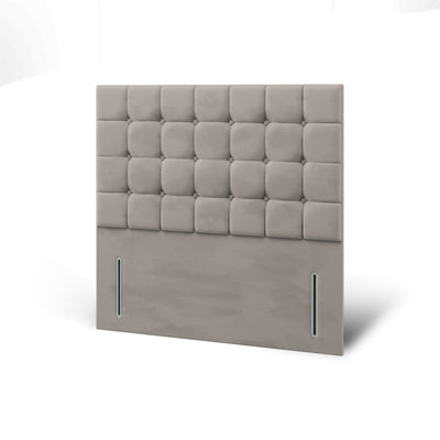 Aspen Large Cubic Buttoned Tall Headboard Kids Divan Bed Base with Mattress Options-Divan Bed-Chic Concept