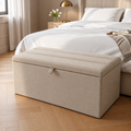 Linea Ottoman Storage Box-Ottoman Box-Chic Concept