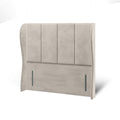 Brooklyn 4 Panel Middle Curve Wing Bespoke Headboard Divan Base Storage Bed with Mattress Options-Divan Bed-Chic Concept