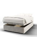 Gatsby Art Deco Fabric Upholstered Tall Headboard with Ottoman Storage Bed & Mattress Options-Ottoman Bed-Chic Concept