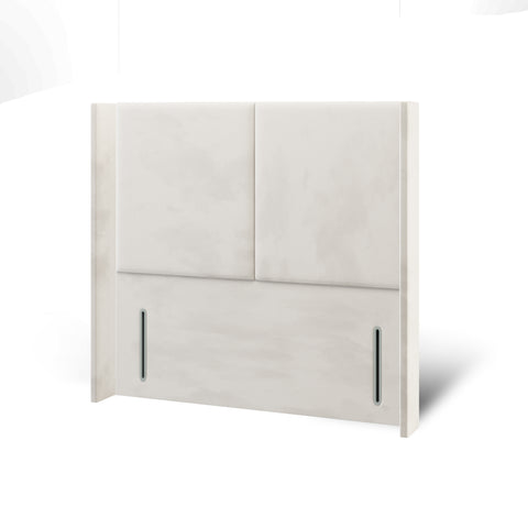 Albany Double Panel Straight Wing Bespoke Headboard Divan Base Storage Bed with Mattress Options-Divan Bed-Chic Concept