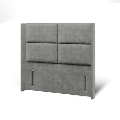 Quadrant Straight Wing Bespoke Headboard Divan Base Storage Bed with Mattress Options-Divan Bed-Chic Concept