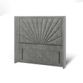 Sunrise Border Straight Wing Bespoke Headboard Divan Base Storage Bed with Mattress Options-Divan Bed-Chic Concept