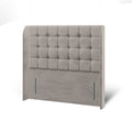 Aspen Large Cubic Buttoned Fabric Upholstered Sierra Winged Headboard with Ottoman Storage Bed & Mattress Options-Ottoman Bed-Chic Concept