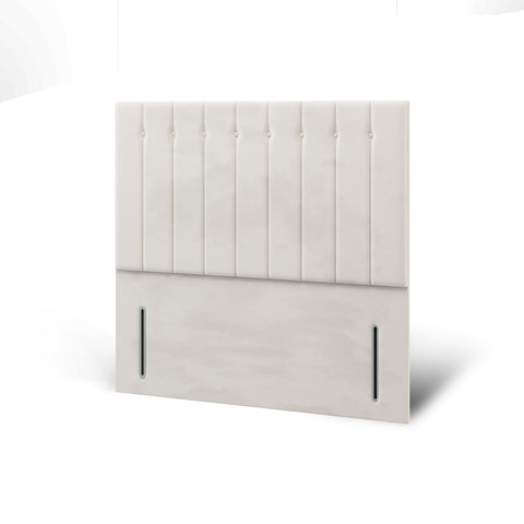 Dormeo Vertical Panels Buttoned Fabric Upholstered Bespoke Tall Floor Standing Headboard-Tall Floor Standing Headboard-Chic Concept