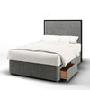 Metal Frame Border Plain Bespoke Headboard Kids Divan Bed Base with Mattress Options-Divan Bed-Chic Concept