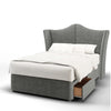 Curved Top Wing Double Panel Bespoke Tall Headboard Kids Divan Base Storage Bed & Mattress Options-Divan Bed-Chic Concept