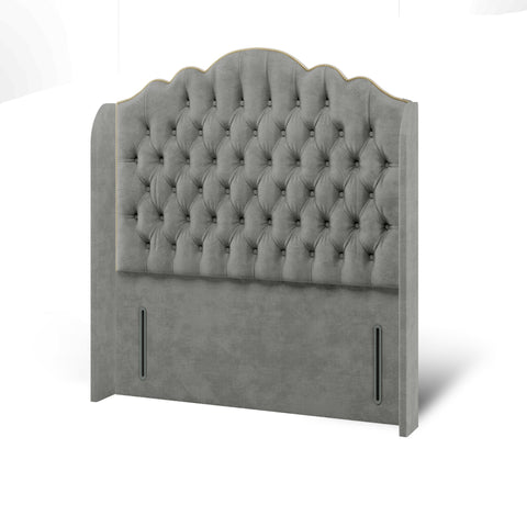 Amelia Chesterfield Top Curve Wing Bespoke Headboard Divan Base Storage Bed with Mattress Options-Divan Bed-Chic Concept