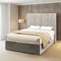 Brooklyn Four Panel Fabric Upholstered Solitaire Winged Headboard with Ottoman Storage Bed & Mattress Options-mws_apo_generated-Chic Concept
