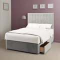 Dormeo Vertical Panels Buttoned Tall Headboard Kids Divan Bed Base with Mattress Options-Divan Bed-Chic Concept