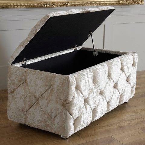 4 Sided Chesterfield Ottoman Storage Box-Ottoman Box-Chic Concept