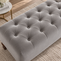 Chesterfield Deep Buttoned Upholstered Footstool-Footstool-Chic Concept
