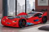 Super Turbo GT Eco 3FT Single Children's Novelty Red Racing Car Bed with Headlights-Children's Bed-Chic Concept