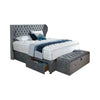 Solitaire Chesterfield Wing Bespoke Divan Base Storage Bed-Divan Bed-Chic Concept