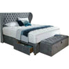 Solitaire Chesterfield Wing Bespoke Divan Base Storage Bed-Divan Bed-Chic Concept