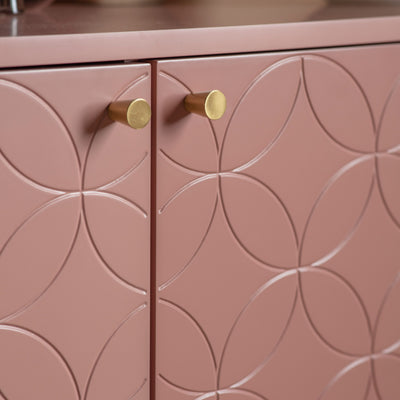 Holbrook Pink 2 Door Cabinet-Chic Concept