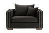 Black Velvet Moscow Sofa Sets-Fabric Sofa-Chic Concept