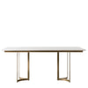 Everton Gold and White Dining Table-Chic Concept