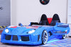 GT Turbo Children's Novelty Kids Blue Racing Car Bed - 3FT Single-Children's Bed-Chic Concept