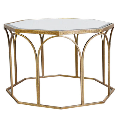 Gold Round Canterbury Coffee Table-Coffee Table-Chic Concept