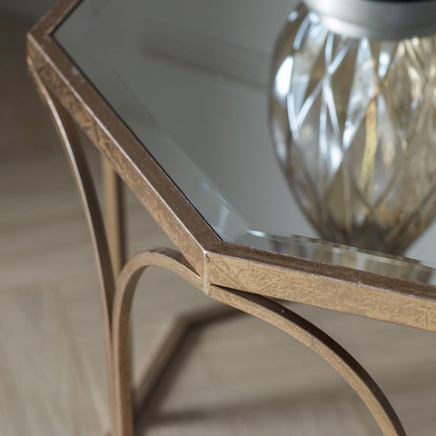 Gold Round Canterbury Coffee Table-Coffee Table-Chic Concept