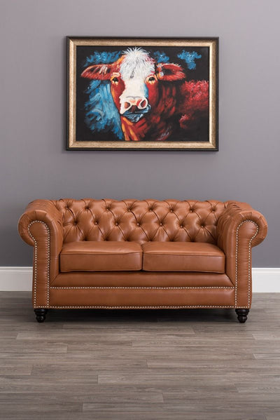 Tan Faux Leather Chesterfield Sofa Sets-Chesterfield Sofa-Chic Concept