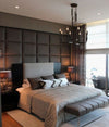 Square Design Fabric Upholstered Wall Mounted Headboard Wall Panels-Wall Panels-Chic Concept