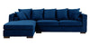 Royal Blue Velvet Moscow Corner Sofa-Fabric Sofa-Chic Concept