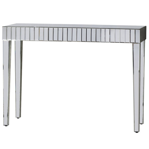 Florence Silver Mirrored Console Table-Console Table-Chic Concept