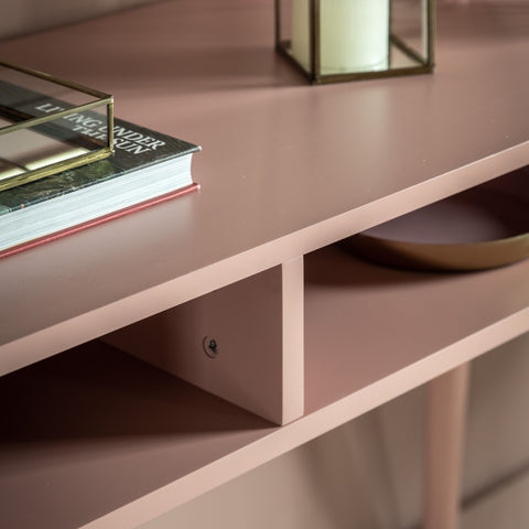 Holbrook Pink Storage Console Table-Console Table-Chic Concept