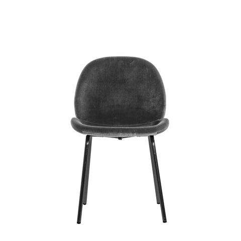 Black Velvet Flanagan Dining Chair-Dining Chairs-Chic Concept