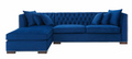 Royal Blue Velvet Chesterfield Corner Sofa-Chesterfield Sofa-Chic Concept