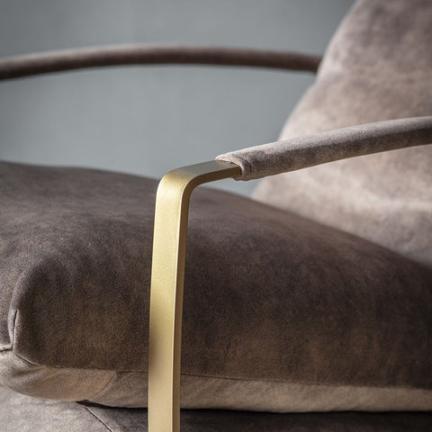 Mineral Gold Fabien Lounger-Occasional Chair-Chic Concept