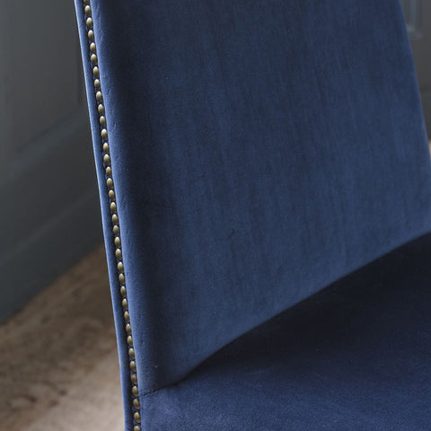 Rex Dining Chair Atlantic Blue Velvet-Dining Chairs-Chic Concept