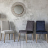 Rex Dining Chair Mouse Brown Velvet-Dining Chairs-Chic Concept