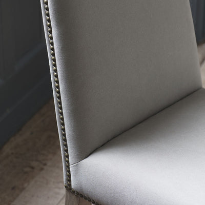 Rex Dining Chair Cement Cream Linen-Dining Chairs-Chic Concept