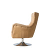 Bristol Saddle Tan Leather Swivel Chair-Occasional Chair-Chic Concept