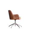 Vintage Brown and Silver Curie Swivel Chair-Occasional Chair-Chic Concept