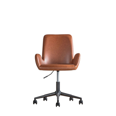 Faraday Brown Swivel Chair-Occasional Chair-Chic Concept
