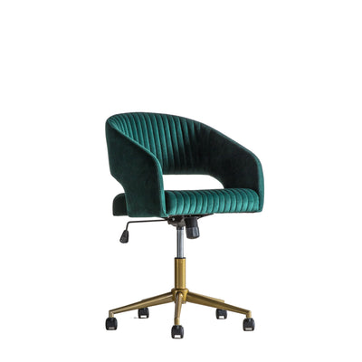 Murray Green Velvet Swivel Chair-Occasional Chair-Chic Concept
