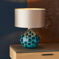 Teal Glass Abner Table Lamp-Table Lamp-Chic Concept