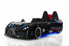 GT Turbo Children's Novelty Kids Black Racing Car Bed - 3FT Single-Children's Bed-Chic Concept